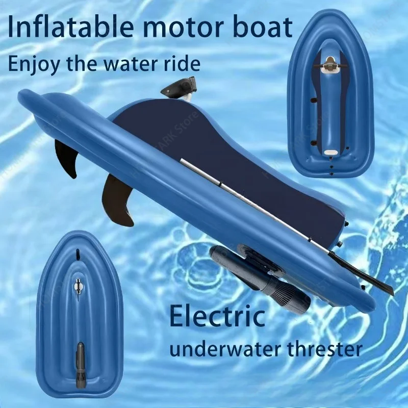 New Foldable Inflatable Motorboat With Electric Power Underwater Assist For Kayak Diving Outdoor Lake Sea Water Sport Toy