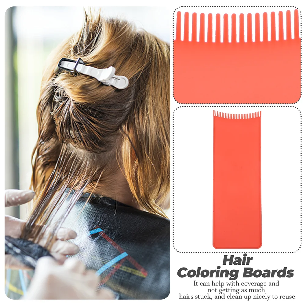 Hairdressing Tool Highlighting Paddle Dye Brush Baking Oil Highlighter Board with Teeth Pp Foiling