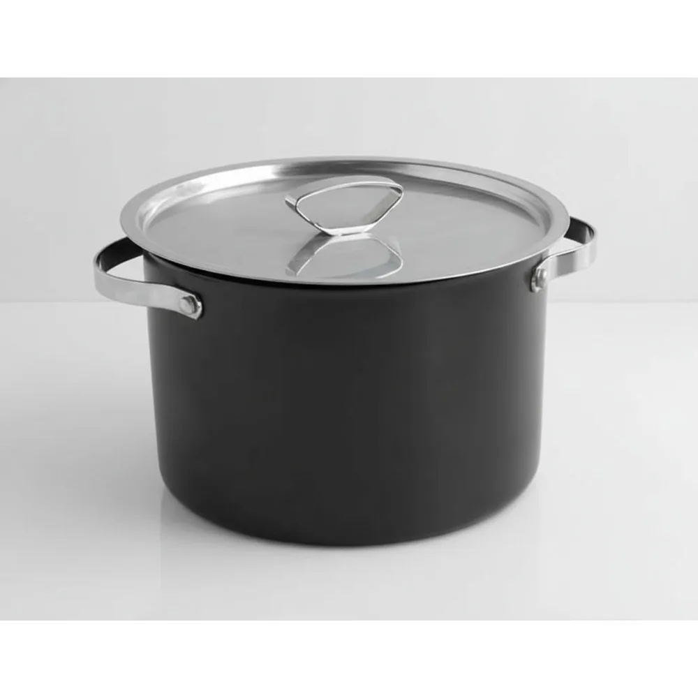 

8 Qt Nonstick Ceramic Stock Pot with Lid, Induction Ready & Oven Safe for Soups, Pasta, Chili - Healthy Cookware