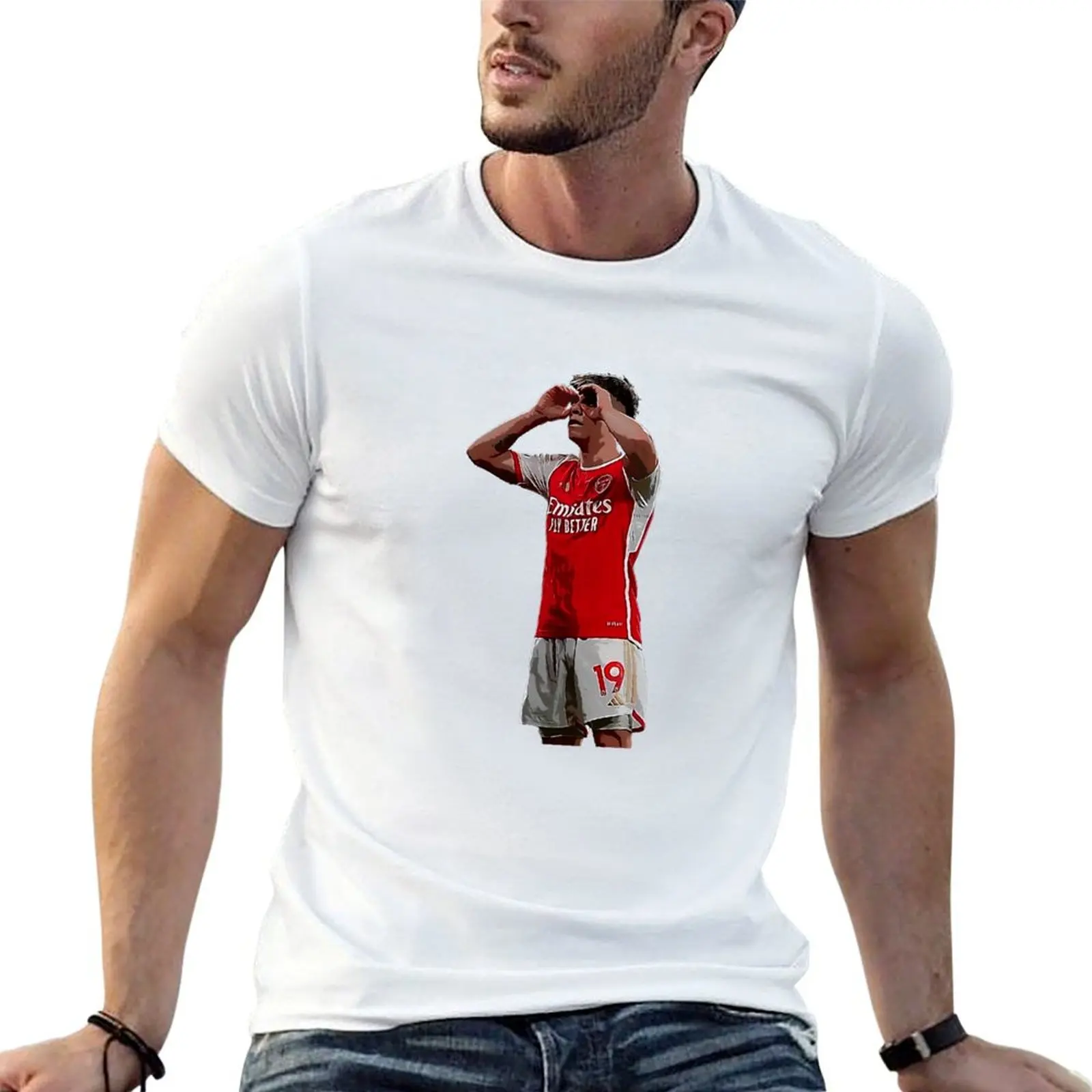 

Leandro Trossard Celebration T-Shirt t shirt personalised t shirts for man cotton T-Shirt