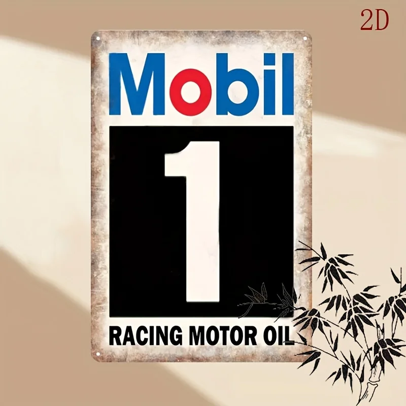 Vintage Motor Oil Racing Metal Sign -  Tin Wall Decor for Garage, Club, Car Shop Easy Hang, Fade-Resistant Plaque Home & Restaur