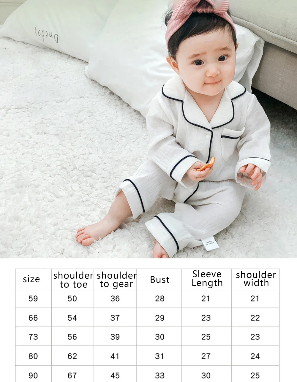 Muslin Cotton Baby Bodysuit Clothes Toddler Cartoon Pajama Rompers Newborn Jumpsuits Infant Boys Girls Long Sleeve Outfits