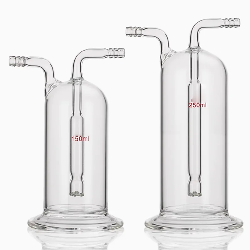 

Closed steel gas washing bottle Zhilu steel porous washing bottle conjoined gas washing bottle type 100/125/150/250/500/1000ml