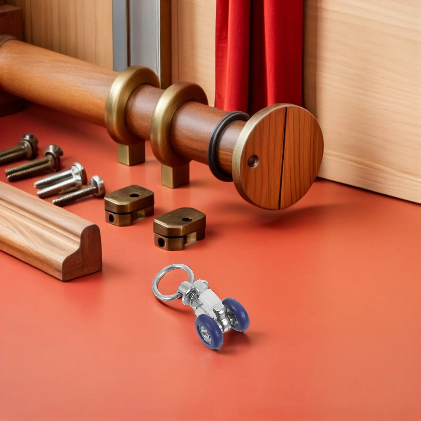 

15 шт. бесшумных роликов для карнизов, сверхмощные металлические ролики-крючки с подшипниками для потолочного и настенного крепления, колесики для штор