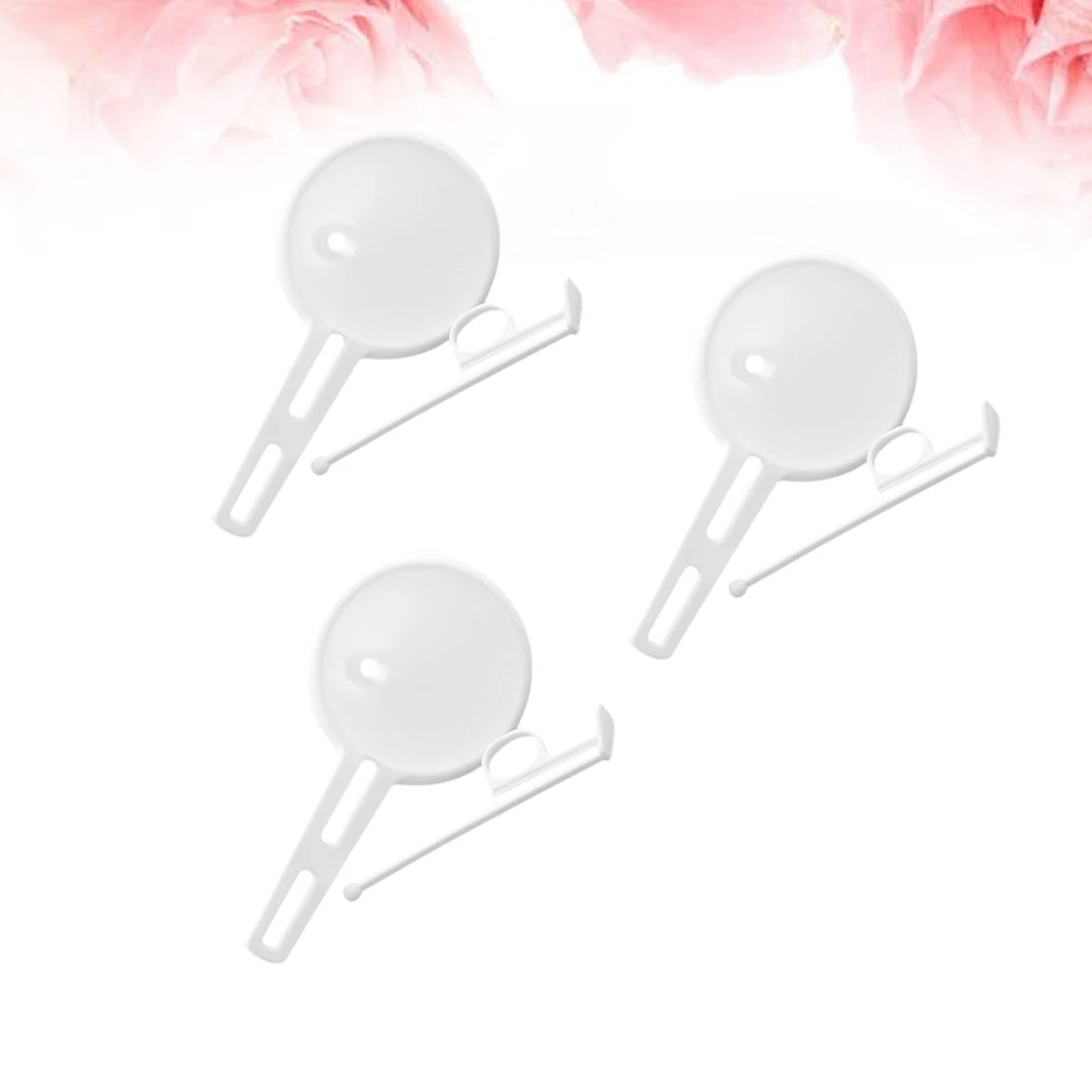 

3pcs Cream Household Handheld Plastic Kitchen Tool Kitchen Cream Batter Funnel Funnel For Home Bakery White