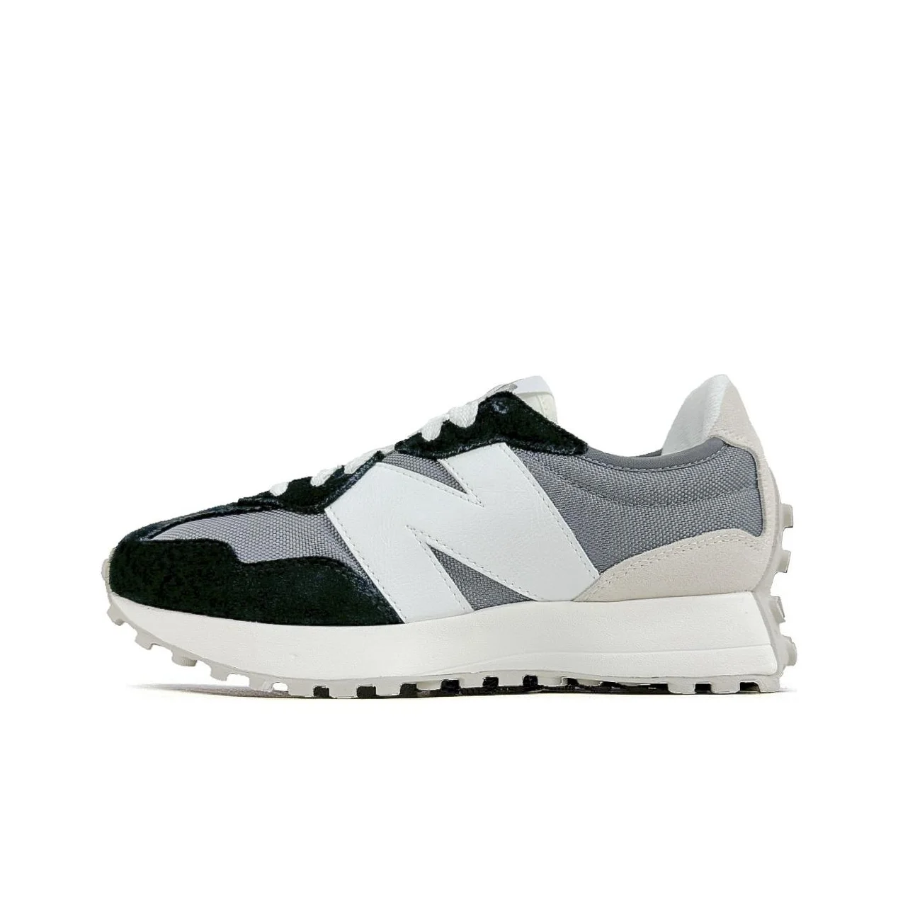 New Balance NB 327 Vintage Fabric Low top Casual Running Shoes Unisex Black Gray White U327FE