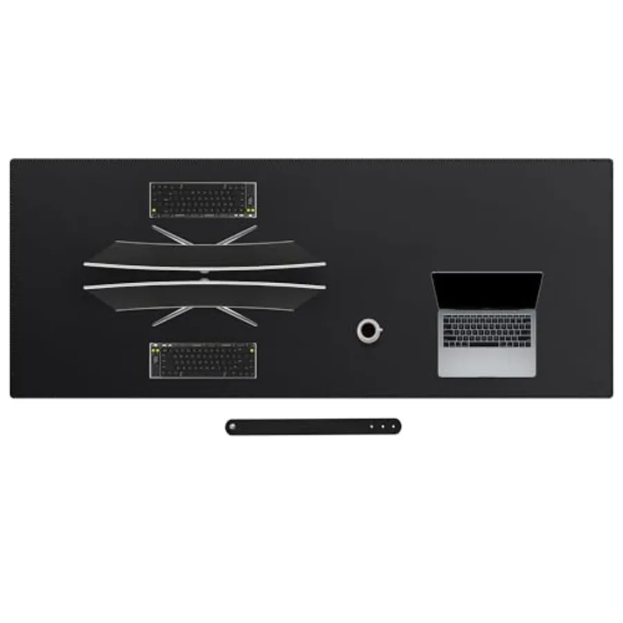 

Коврик для стола XXL из искусственной кожи 78.7"x31.5", водонепроницаемый, для совещаний, большой игровой коврик для мыши, расширенный коврик для офисного стола