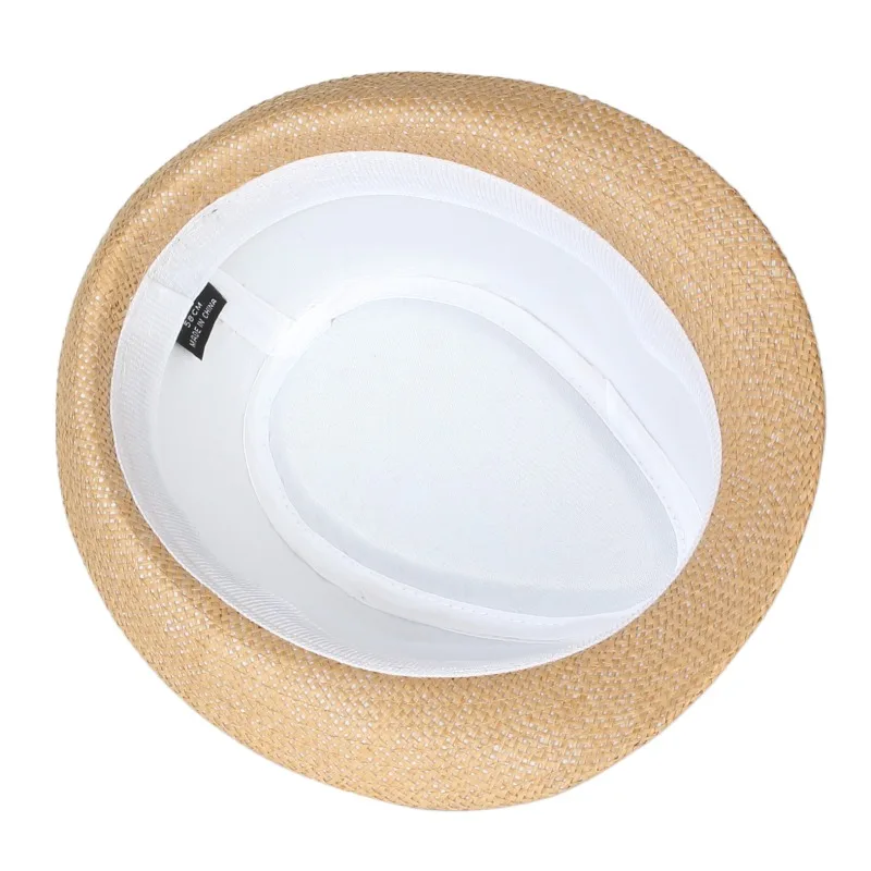 Fashion Trendy Summer Casual Beach Sun Panama Jazz Cowboy Unisex Color Custom Design Straw Hat For Women Men image 4