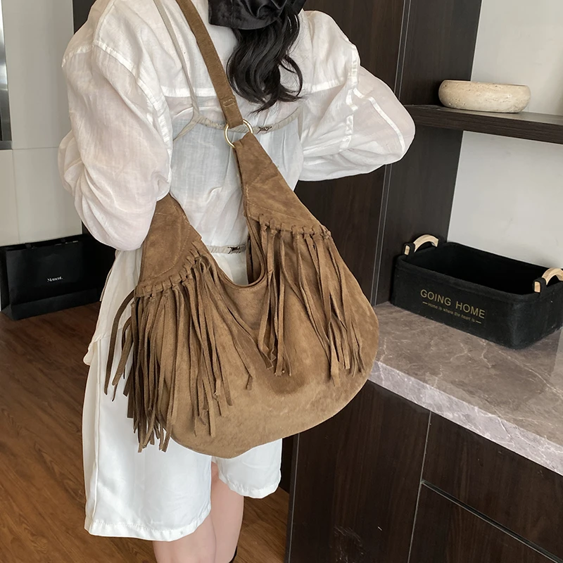 

Casual women's deer skin velvet shoulder bag crossbody bag сумка женская bolsos de mujer bags for woman designer luxury bag 크로스백