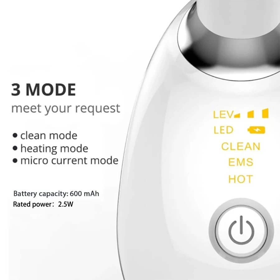 1pc Intense Pulsed Neck Face beauty instrument Firming Wrinkle Removal Tool ,Rechargeable LED three-color face and neck massager view 6