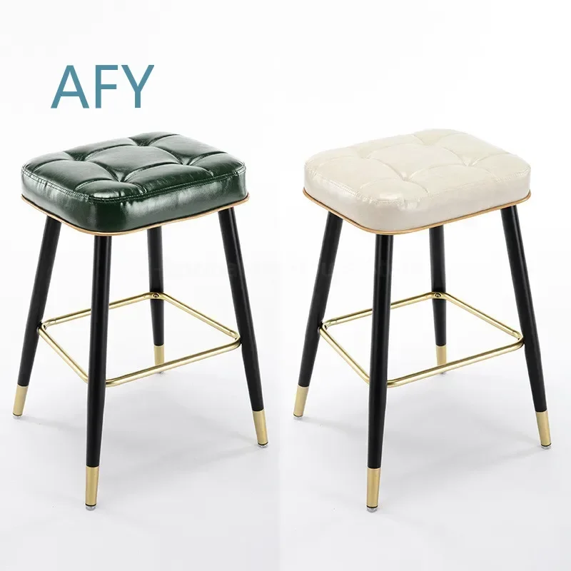 Light Luxury Bar Stool for Home Restaurant Milk Tea Shop Cash Register High Chair Modern Simple Creative Design for L F T