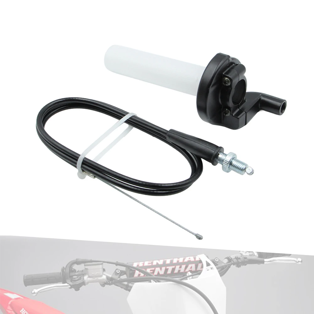 Tubo de aperto do acelerador de torção da motocicleta com suporte do cabo do acelerador habitação para motocross sujeira pit bike quad atv buggy