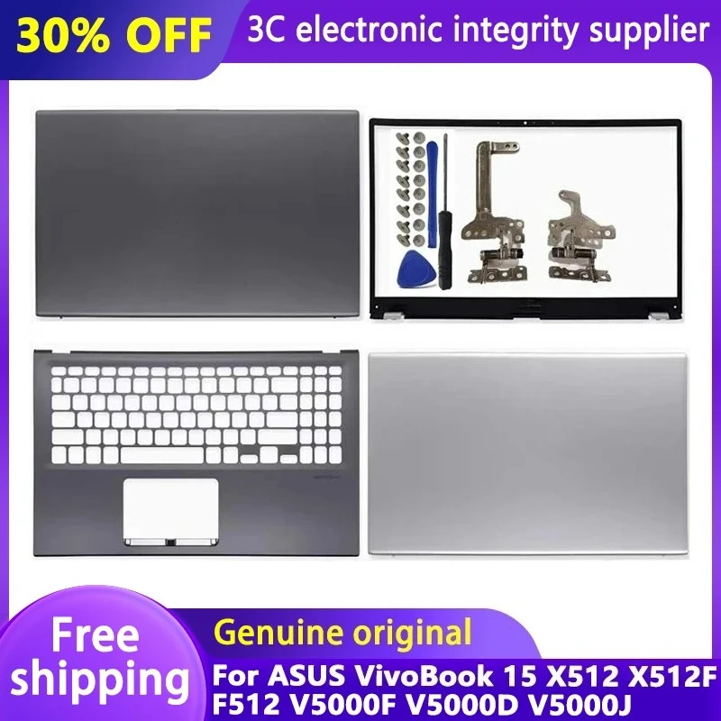 

New Laptop Case For ASUS VivoBook 15 X512 X512F F512 V5000F V5000D V5000J LCD Back Cover/Front Bezel/Palmrest/Bottom Case/Hinges