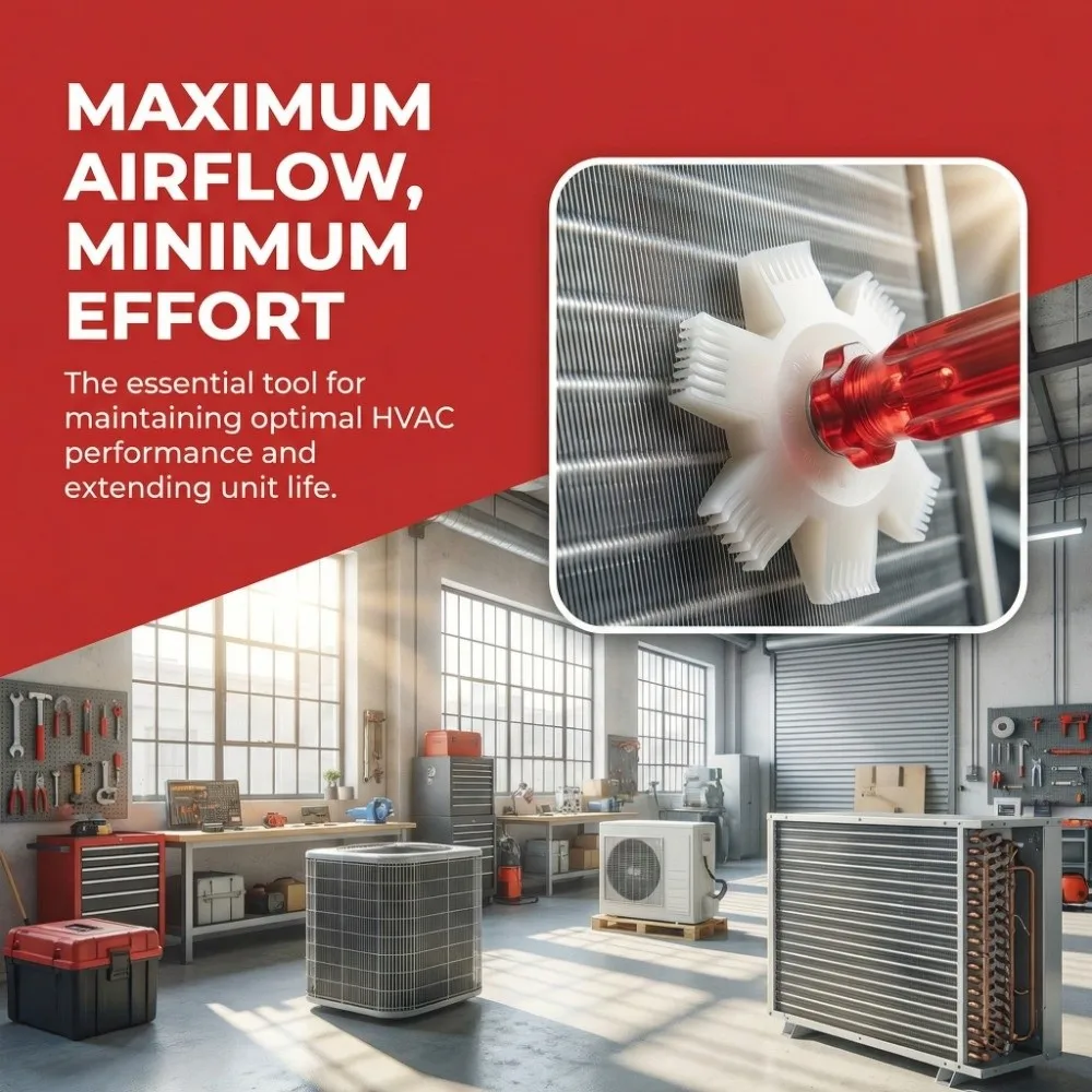 

Прочный гребень с щетинистыми зубьями, многофункциональный, компактный, практичный, долговечный инструмент для чистки конденсаторов и радиаторов, для домашнего использования