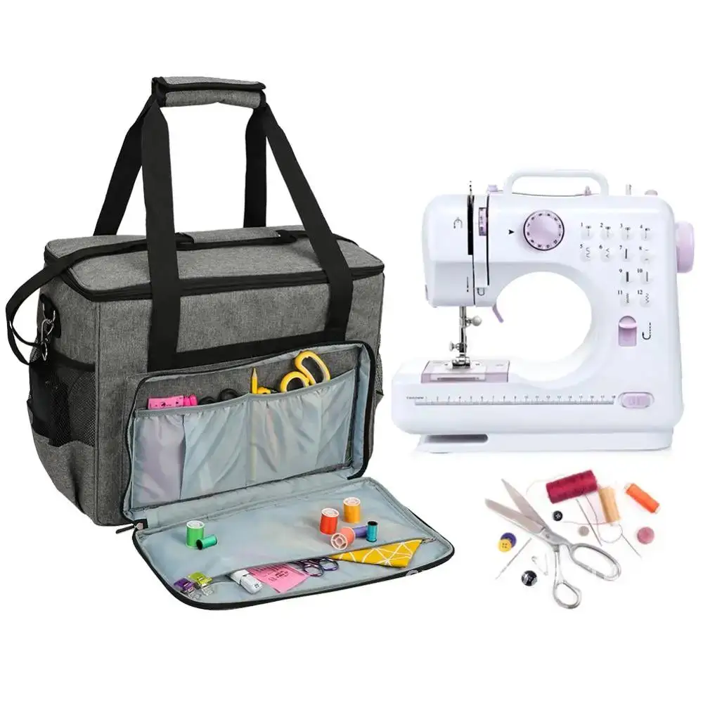 

Portable Sewing Machine Storage Bag Wool Crochet Hooks Thread Yarn Storage Bag Sewing Needles Organizer Knitting Bag