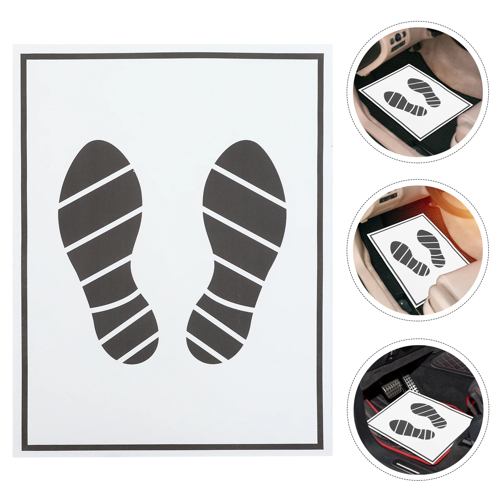 100 Pcs Car Floor Paper Mats Portable Waterproof Large Quantity Disposable Vehicle Foot Pads Protect Dust Spills Storage - Image 4