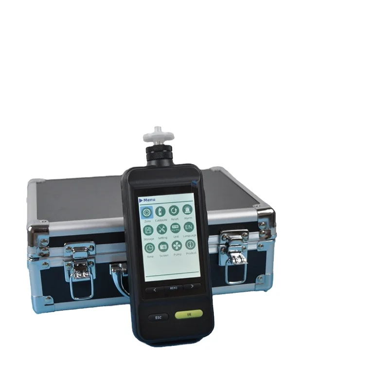 Color screen digital 3 in 1 multi-gas purity analyzer