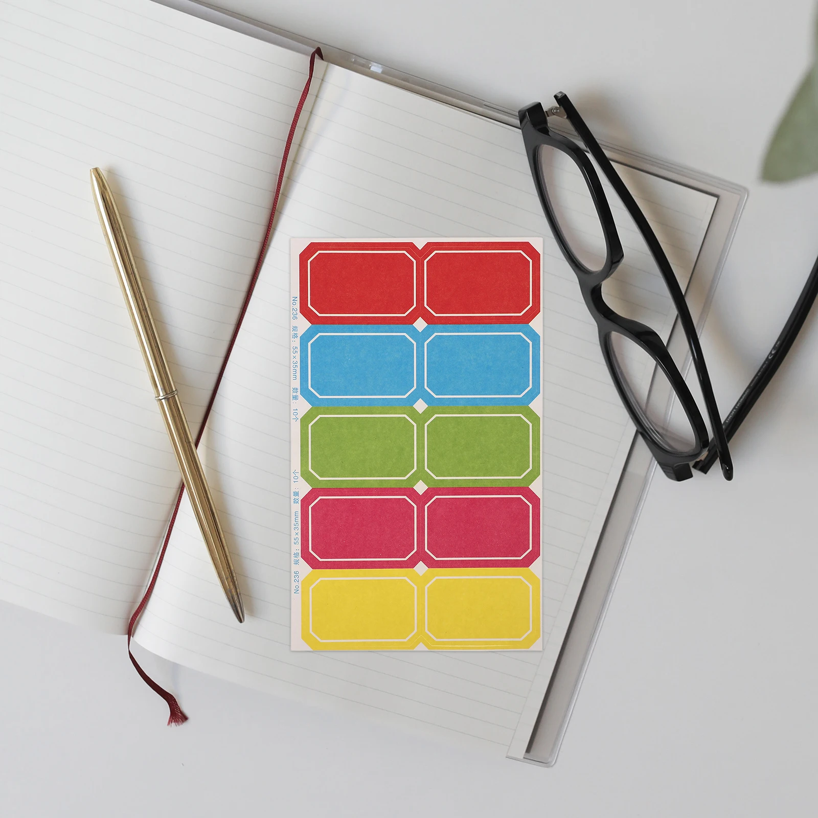 10 листов, красочные этикетки, портативные именные бирки, клейкие наклейки для маркировки цен, принадлежности для изучения Библии, организация студентов