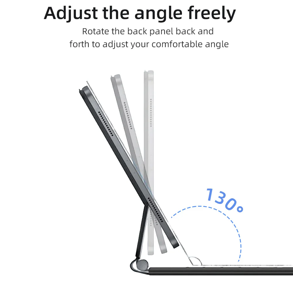 iPad Pro 11インチ、Air 4、Air 5、iPad A16、第10世代、第11世代用マジックキーボード、スマートカバー、マグネット式ケース、tecladoキーボード、ワイヤレス