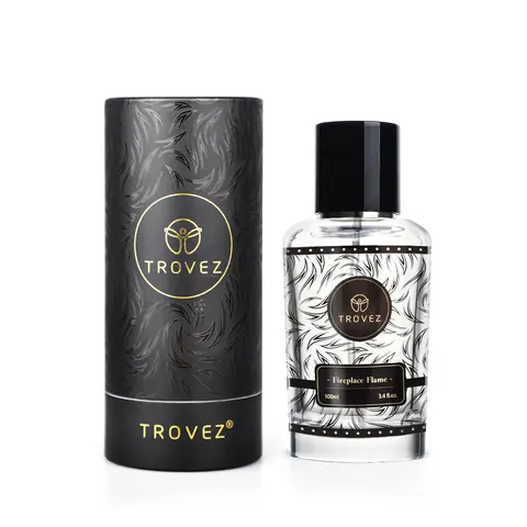 TROVEZ 벽난로 불꽃 100ml 향수 아랍 우드 톤 오래 지속되는 향수 남여 향수 바디 스프레이 향기 선물 아로마 남성 여성