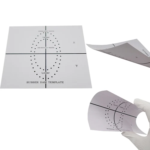Punzón de goma Dental, tablero de posicionamiento, plantilla de barrera, instrumento de laboratorio Dental, herramientas accesorios de odontología