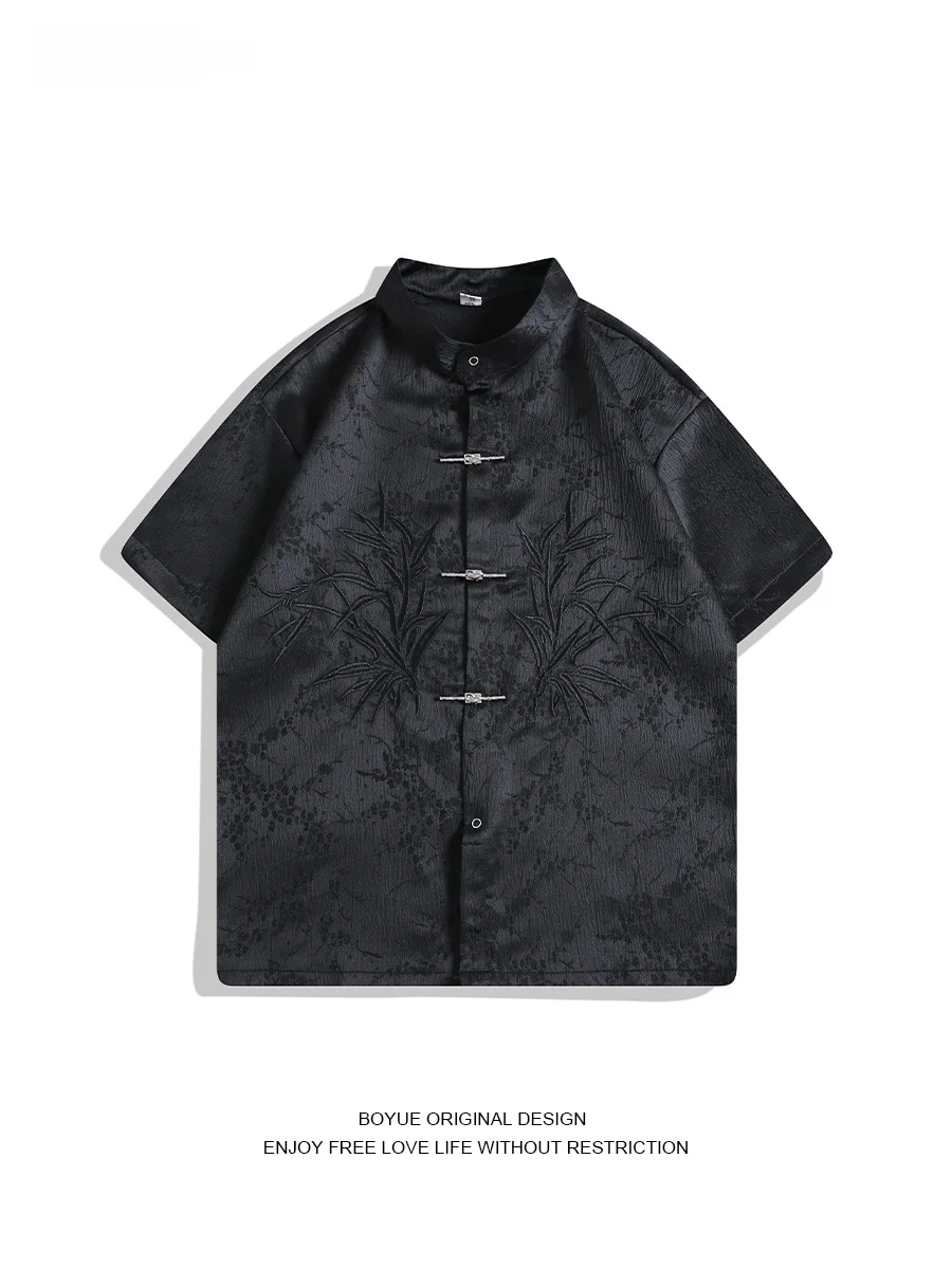 

Новый китайский костюм Zhongan в стиле ретро с вышивкой и пуговицами, модный молодежный летний костюм для пар