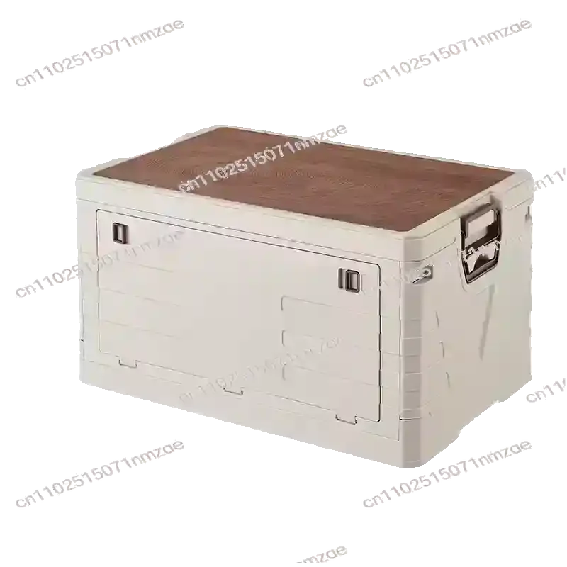 

Складной флип-ящик для хранения автомобиля, 1 шт., 30 л, уличный багажник для кемпинга, дома, автомобиля, многофункциональный ящик для хранения с деревянной крышкой