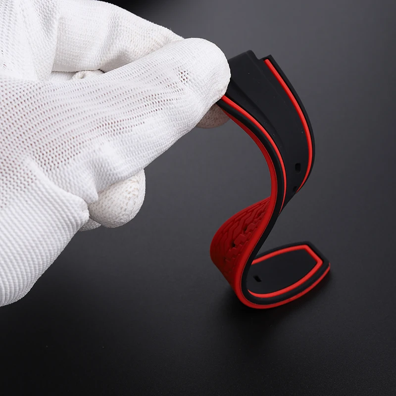 24MM High Quality Silicone Watch Strap For Citizen CC3035/3079/3039/3038/ 3075 Watch Band Waterproof And Sweat Resistant