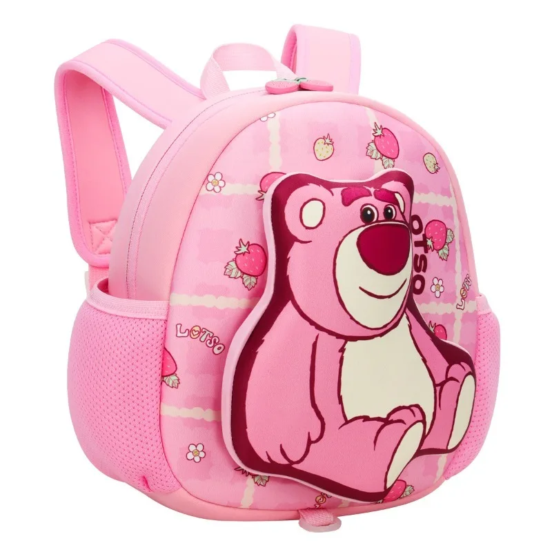 

Disney Children Anti Lost 3D Strawberry Bear Backpack Shoulder Bag for Kids 3 to 5 Neoprene Breathable Lightweight Durable