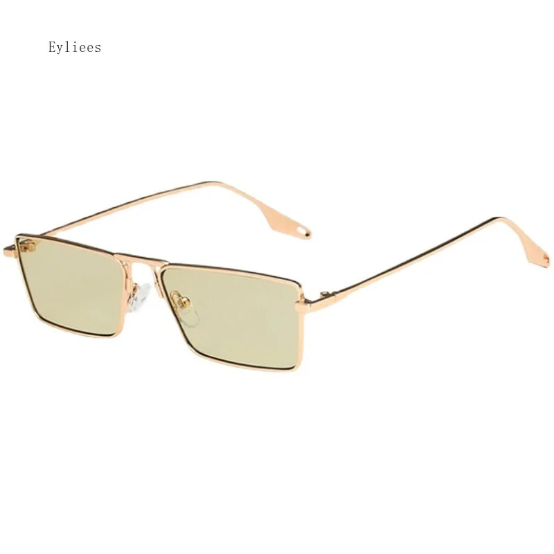 Classic Metal Punk Square Sunglasses Men Women Retro Double Bridges Fashion Woman Polygon Sunglasses Trendy Vintage Shades UV400 image 6