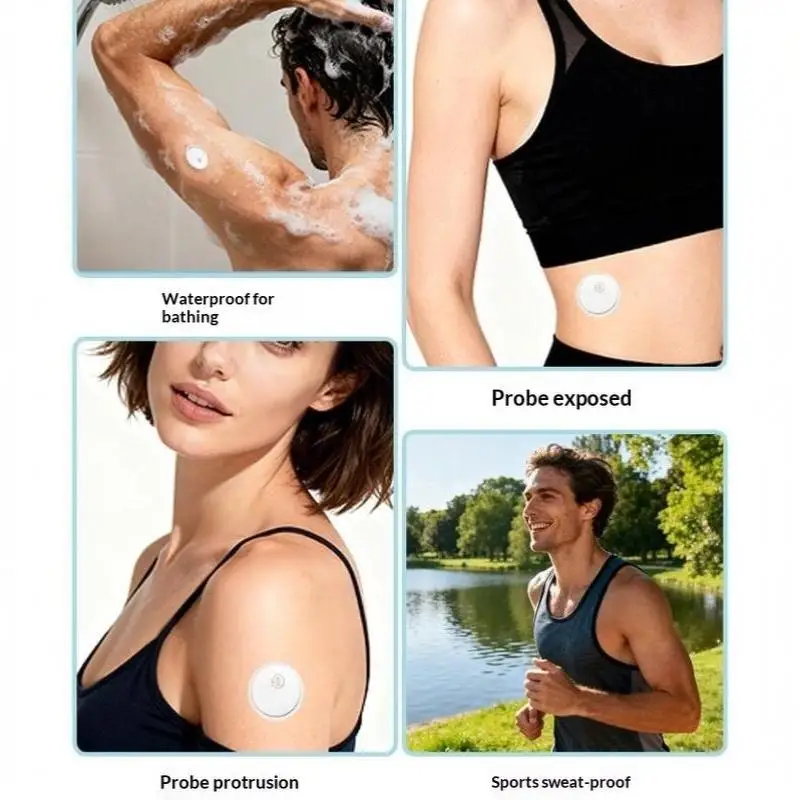 10Pcs Sensor Covers Latex Free Adhesive For Libre2/3 Precut CGM Tape Waterproof Strong Stick Long-Term Use