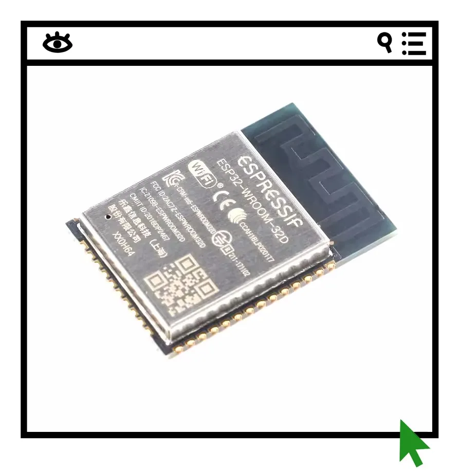 

2 шт. ESP32-WROOM-32D двухъядерный модуль Wi-Fi и Bluetooth MCU для беспроводной связи в IoT-системах