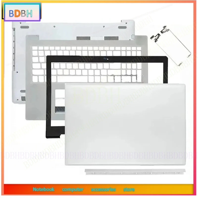 Nueva Carcasa para Laptop IdeaPad 330-15 330-15IKB 330-15ISK ABR IGM, Cubierta Trasera, Bisel LCD, Reposamanos, Carcasa Inferior, Bisagras, Parte Superior Blanca
