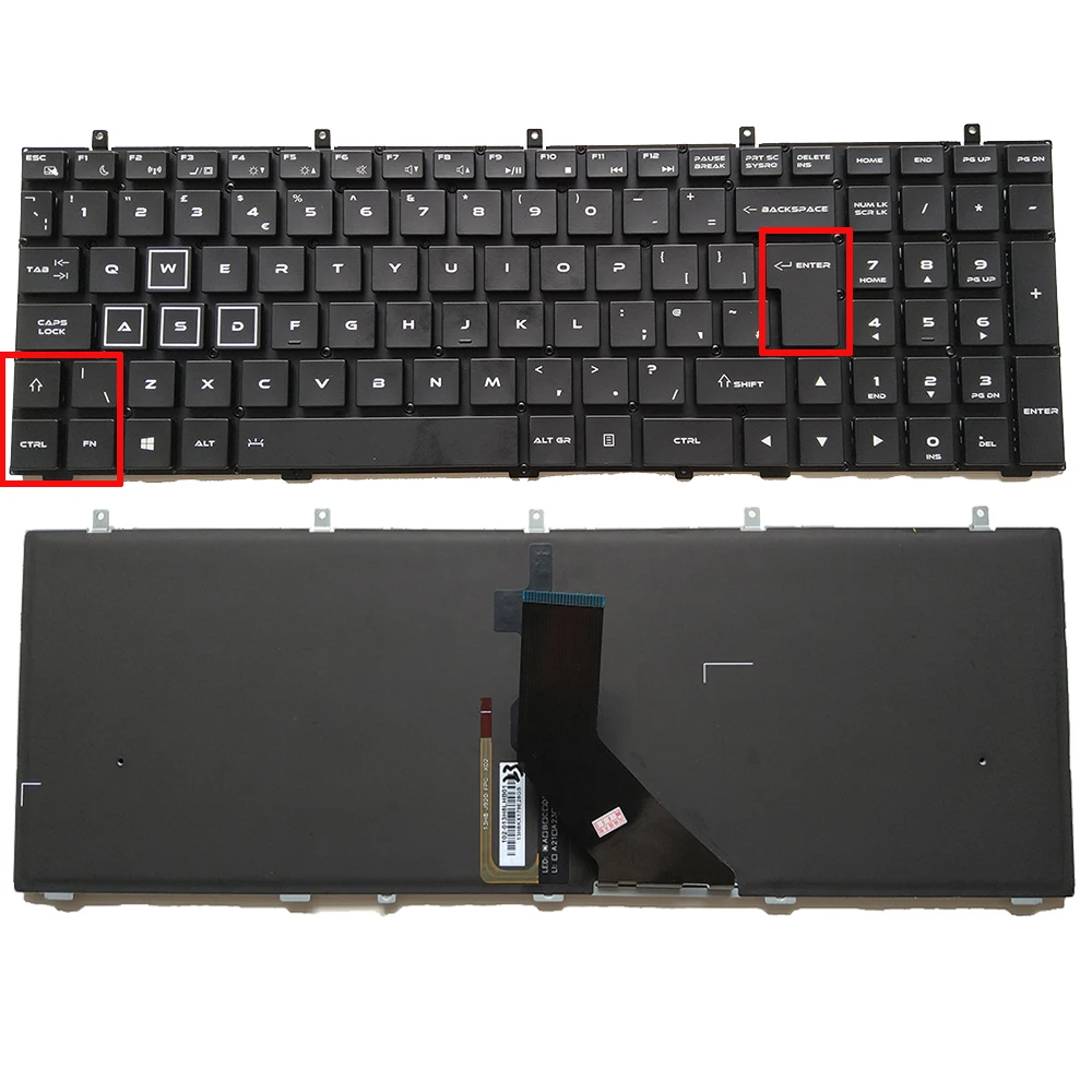 UK With Backlit Laptop Keyboard For Quanta NL8 NL8B NL8C NL8E NL8K NL8H AENL8E0010 MP-13H86GBJ920