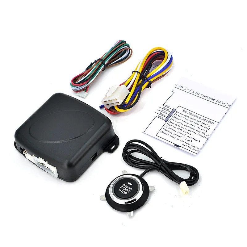 Autostart car start stop button Engine system push button keyless entry system 12v car alarm sysem
