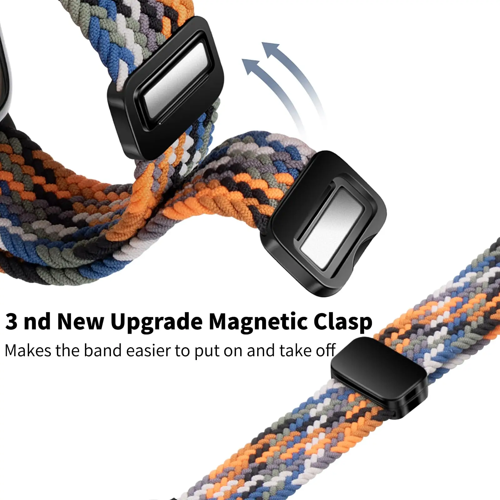 Braided Strap for Apple Watch Bands 40mm 45mm 41mm 44mm 42/46mm 49mm Magnetic Bracelet iWatch Series SE 7 5 6 8 9 10 11 Ultra3 2