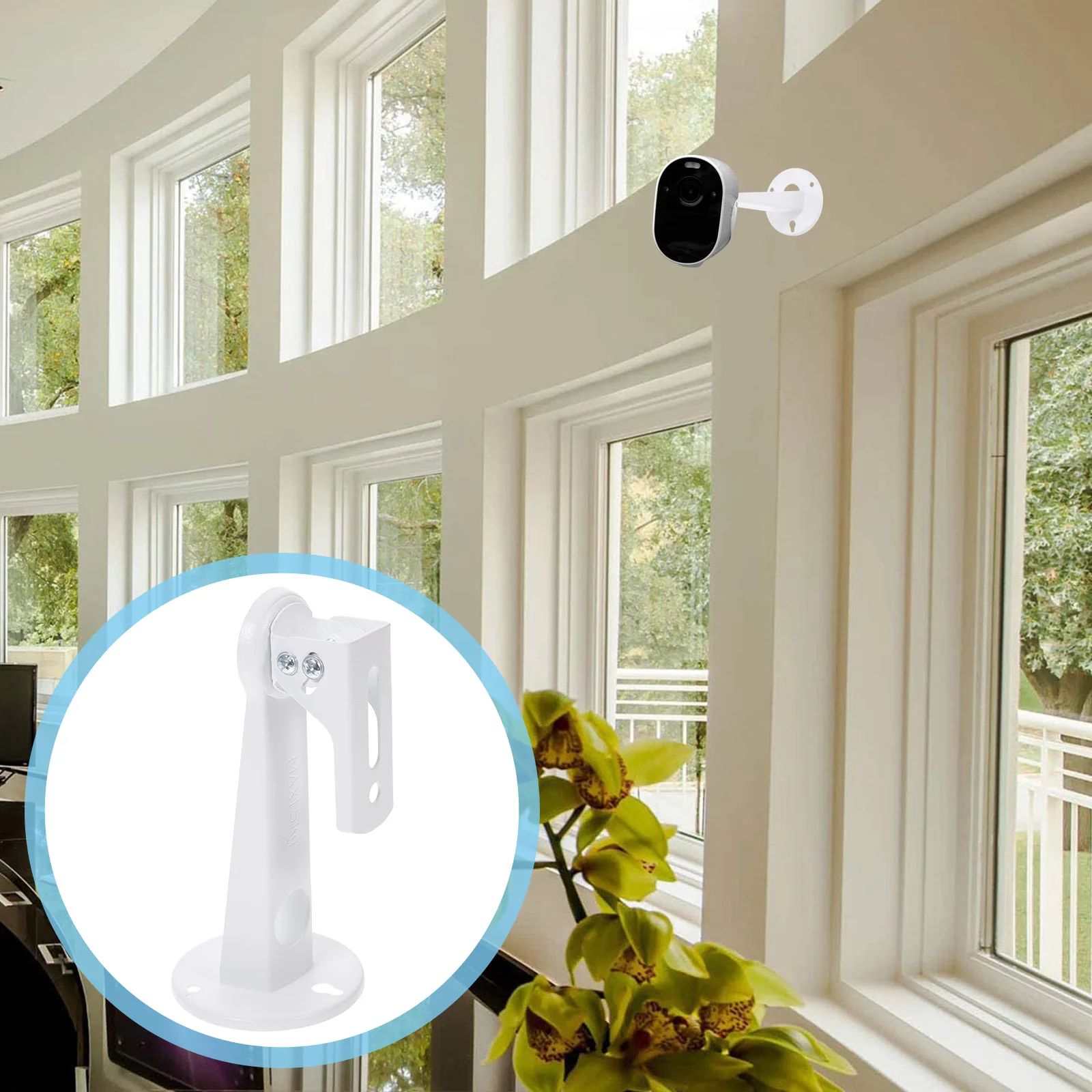 

Adjustable 360 Degree Wall Mount Camera Bracket Support Security Stand Steel Security Camera Mount Wall-Mounted Monitor Bracket