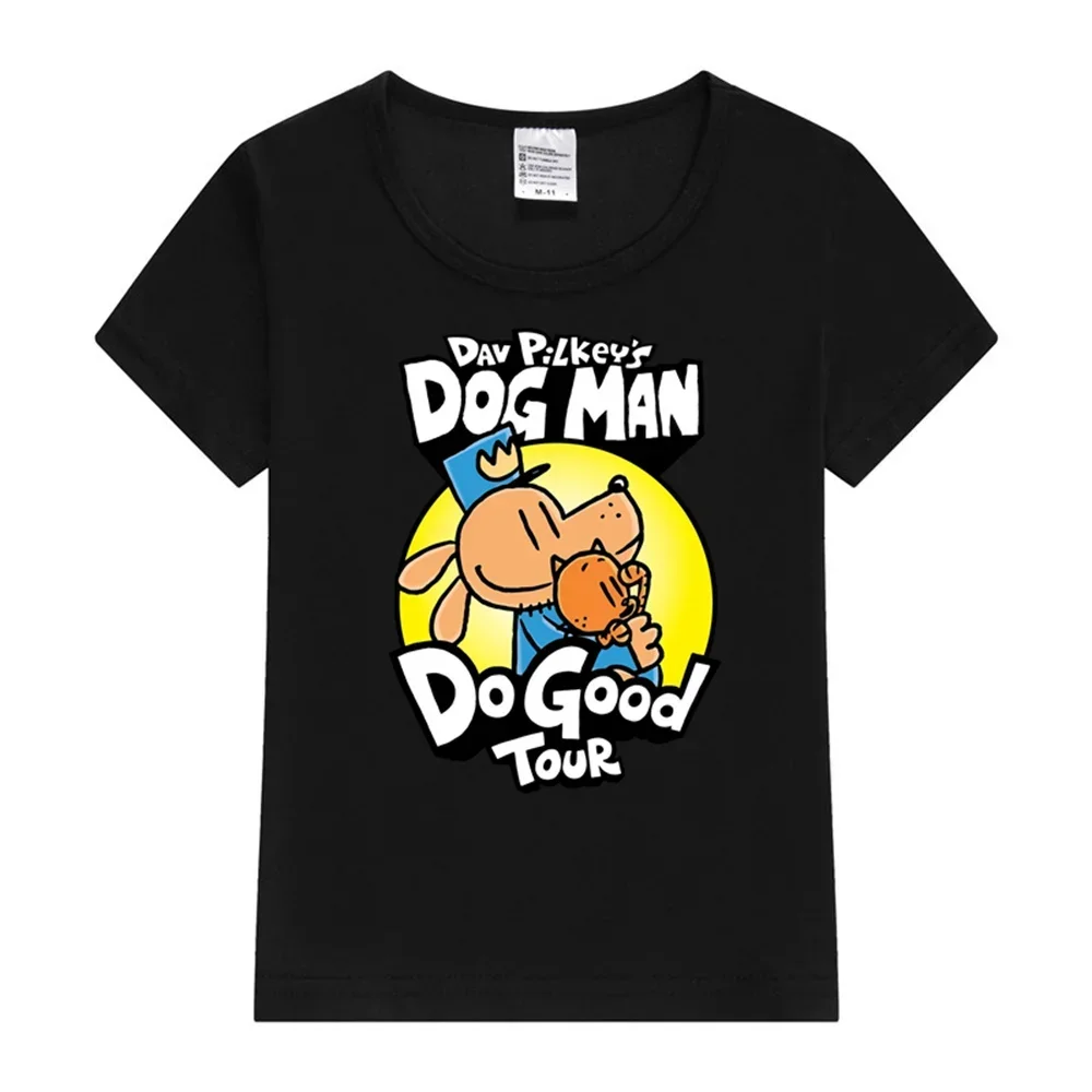 Dog Man Do Good Tour Kids T-Shirt Boy Girl T-shirt Fashion Print Short Sleeve O-neck Boy\'s Funny Tee Top Gift For Kids Clothing