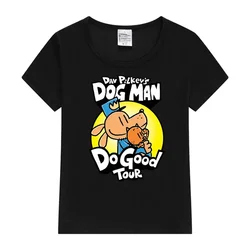 Dog Man Do Good Tour Kids T-Shirt Boy Girl T-shirt Fashion Print Short Sleeve O-neck Boy's Funny Tee Top Gift For Kids Clothing