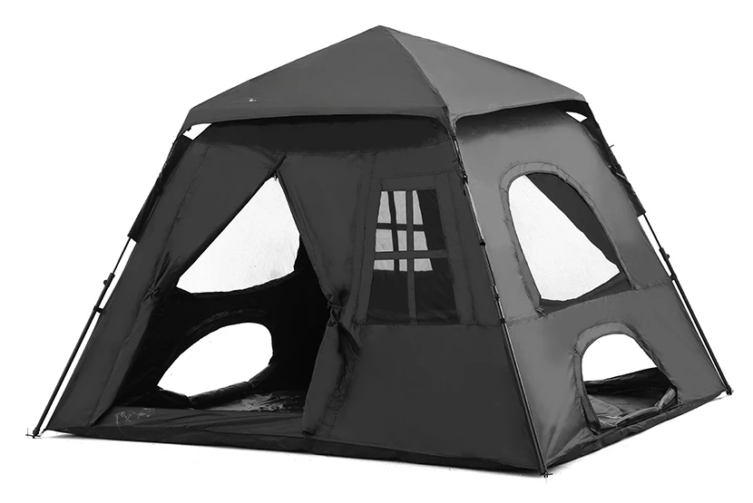 Outdoor vinyl automatic quick open camping folding camping rain and sun protection portable tent