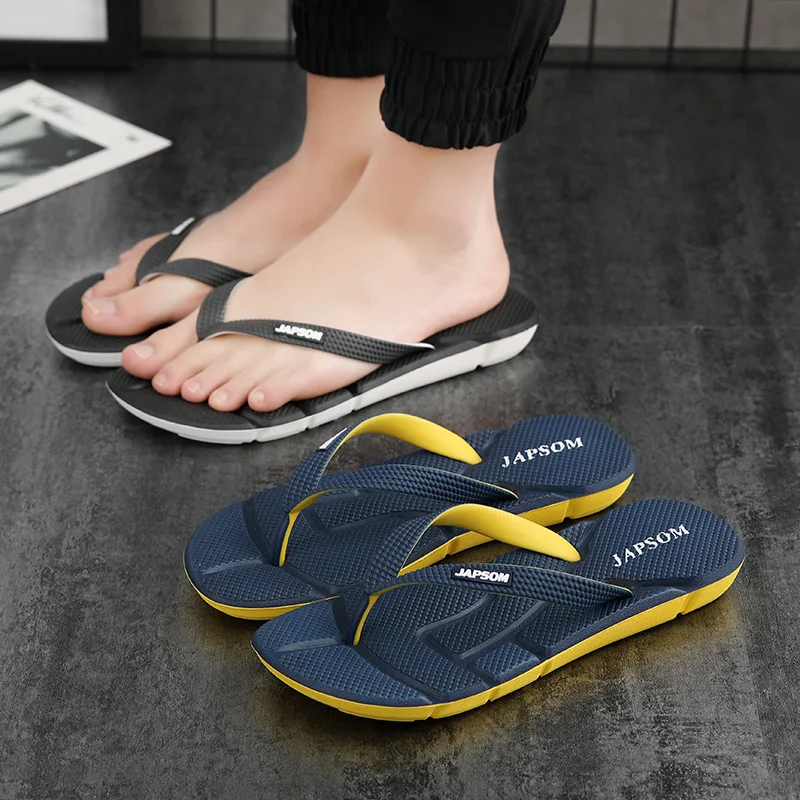 Hot Concise Couple's Flip Flops Men's Outdoor Beach Shoes Women's Fashion Slippers Men's Soft Sandals Big Size 45 46 4748 4950