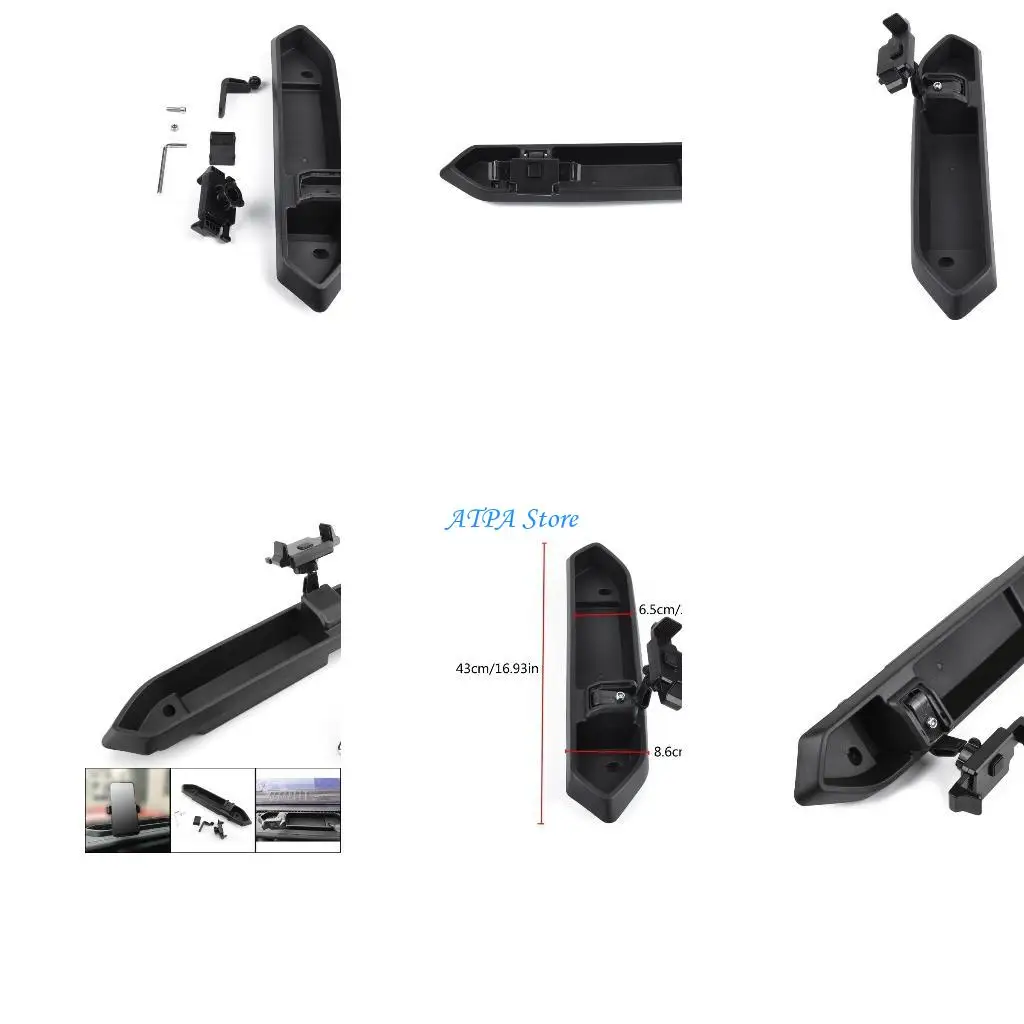 

U13C For JL 2018-19 Car Dashboard Storage Box with Phone Holder 2 in 1