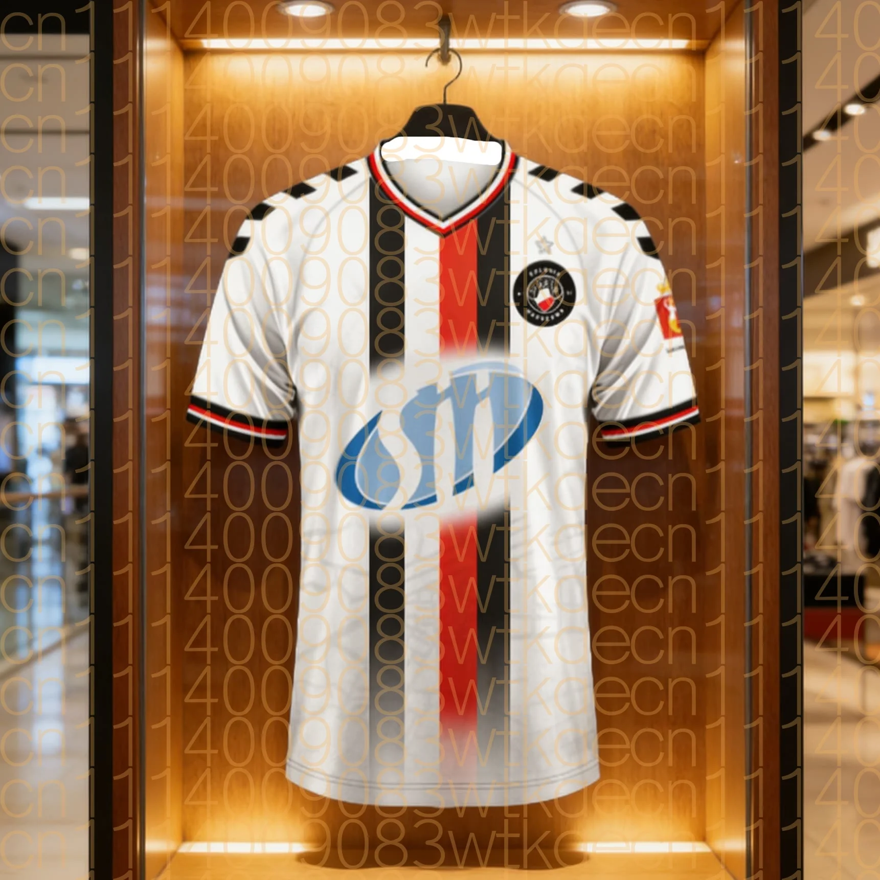 Camiseta de Fútbol de Polonia de Verano de Secado Rápido, Ropa Deportiva de Fútbol de Polonia, Camiseta de Manga Corta de Polonia Varsovia para Familiares y Niños