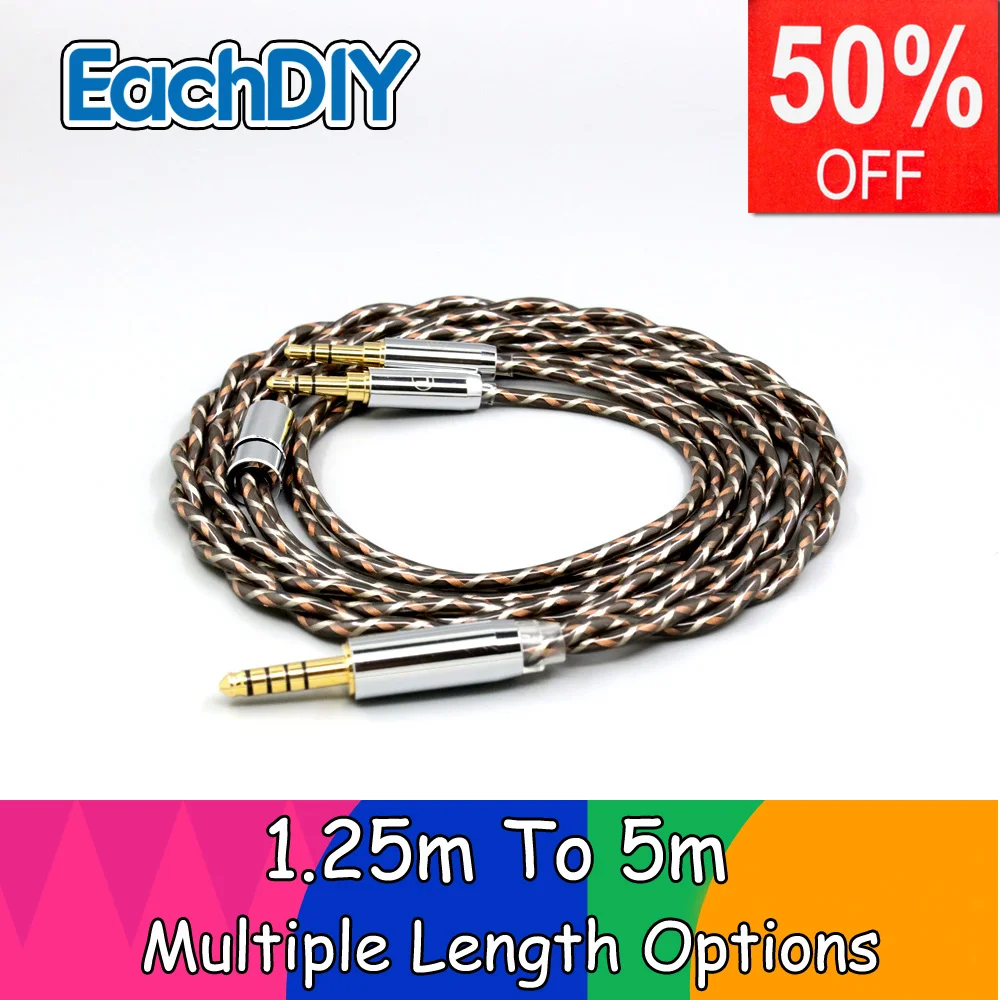 TypeX Litz Shielding 7n OCC Earphone Cable For HE1000se HE1000v2 Hifiman Sundara Ananda v3 HE6se he400se Arya XS He-35x LN008880