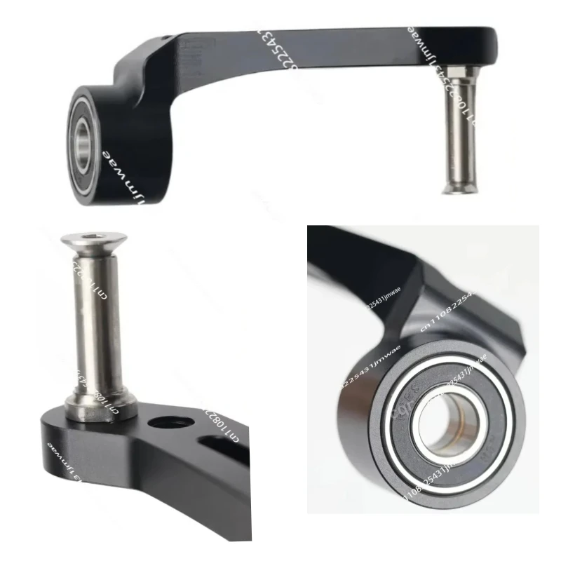 1 Pair of High Quality for 4-inch 5-inch Wheels with Aluminum Wheelchair Front Fork with Titanium Alloy Shaft