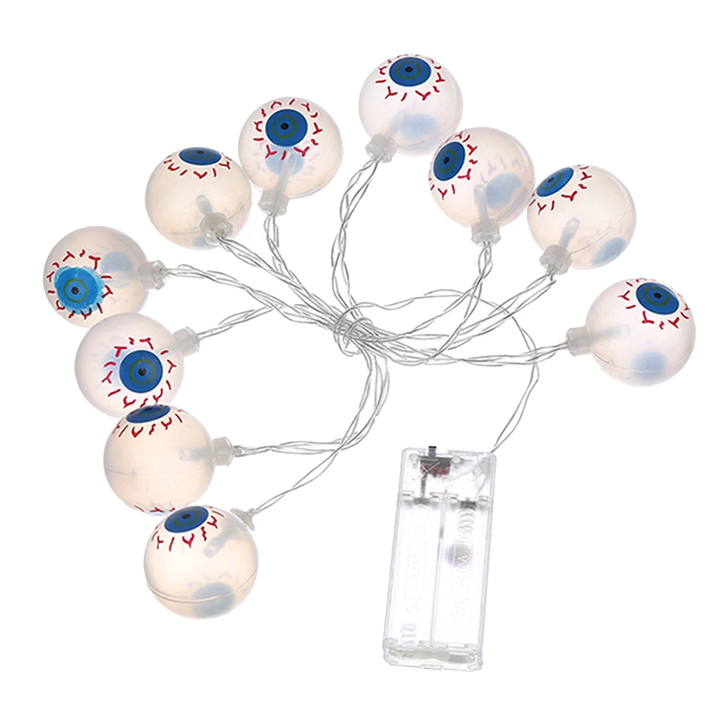 

Eyeball Shaped Lamp String Decorative Halloween Light String Plastic Props for Indoor Outdoor Garden Party Decoration