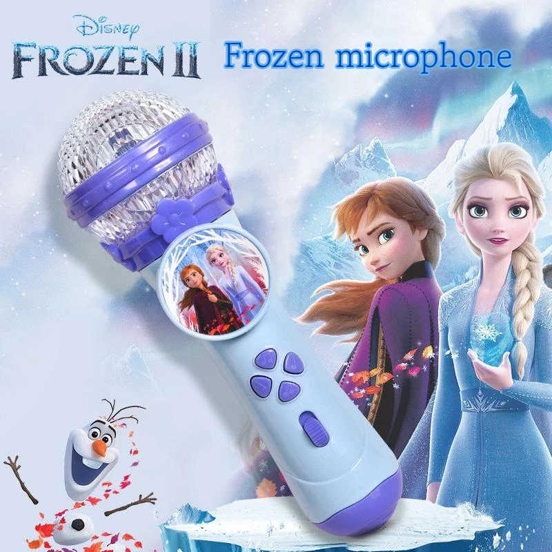 Disney Girls Princess Minnie Singing Microphone Toys Music Kids Frozen Microphone Baby Song Girl Toy Gifts