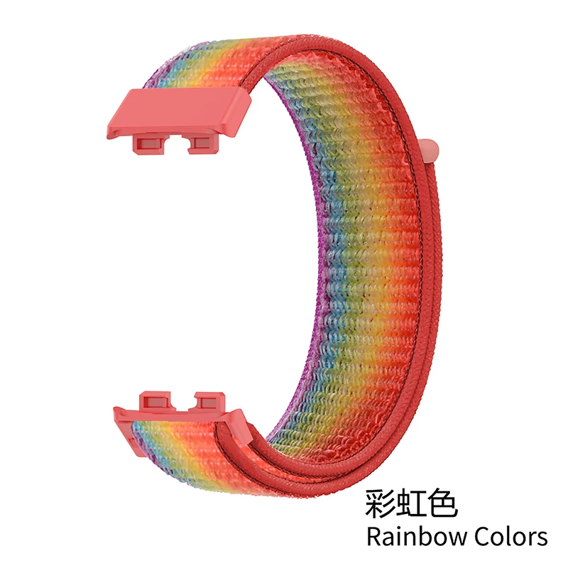 100Pcs Strap for Huawei Band 8 9 7 Band Accessories Nylon Loop Watch Replacement Belt Wristband Sport Bracelet Band 7 Bracelet