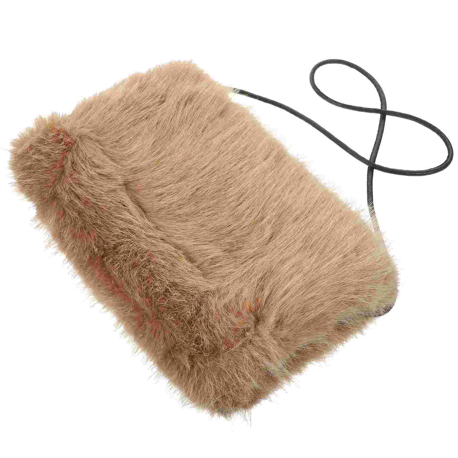 

Hand Warmer Imitation Fur Sleeve Pouch Stylish Supply Miss Warmers Gloves