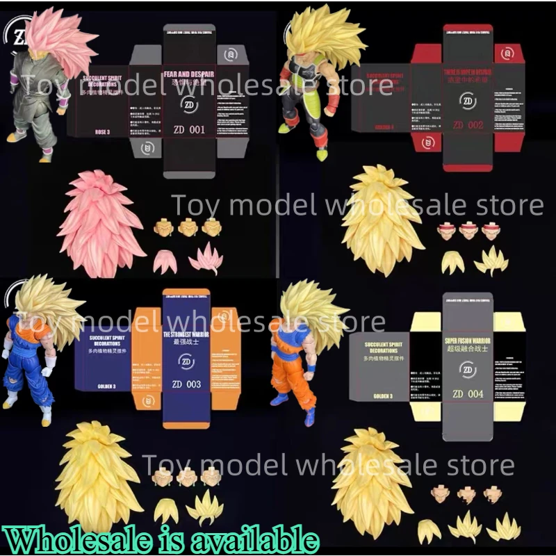 

ZD Toys Dragon Ball Super Saiya SSJ3 Vegito Bardock Son Goku Goku Black Gogeta Zamasu Head Аксессуары Аниме Фигурки Игрушки